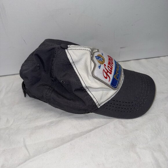 Hamm's Premium Logo Trucker Hat Blue White With Bottle Opener Bill - Picture 3 of 6